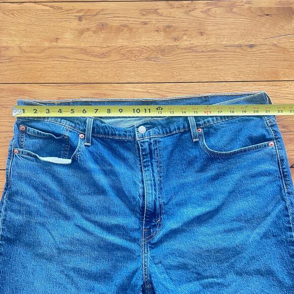 Levi’s Men’s Blue Denim Jean Shorts W42 Relaxed Fit Dad Jeans - Picture 5 of 7